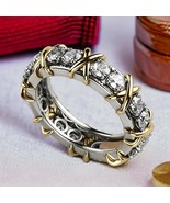 3mm Round Cut Moissanite Wedding Band Eternity Band Engagement Band Lab ... - $219.00