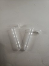 Lot of  45 Plastic 10ML vials / test tubes with attached Stopper Caps - £8.81 GBP