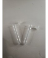 Lot of  45 Plastic 10ML vials / test tubes with attached Stopper Caps - £8.31 GBP