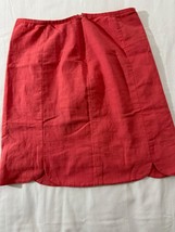 Nic + Zoe Women's Peach Rear Zipper Pull-On Skirt Size 12 Measured Waist 31" image 2