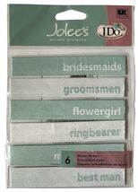 Jolee's Boutique BRIDAL PARTY Scrapbooking Woven Stickers I DO COLLECTION - $6.92