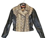 Harley Davidson Snake Print Leather Jacket Womens Small NWOT - £118.51 GBP