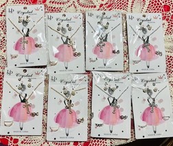 WHOLESALE NECKLACE LOT 8 GIRLS CROSS NECKLACE SET PACKAGED NEW - £8.52 GBP