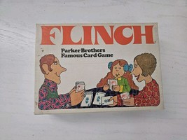 Vintage 1976 Flinch Famous Card Game Complete Original Box Parker Brothers - £9.68 GBP