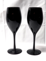 Artland Libbey Mikasa BLACK AMETHYST 8&quot; Wine Glass - Set Of 2 - READ DES... - £17.39 GBP