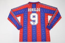 Fc barcelona jersey 1996 1997 shirt ronaldo long sleeve la liga model - £59.95 GBP