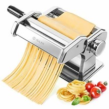 Pasta Machine Roller Pasta Maker, 9 Adjustable Thickness Settings Noodle... - £45.49 GBP