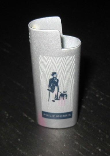 PHILIPS MORRIS Cigarettes Gentleman Bull Dog Metal Lighter Holder Case - $5.99