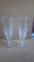 Pair Of Waterford Crystal Ireland Kylemore Fluted Champagne Stems Glasses 7 7/8&quot; - £79.83 GBP
