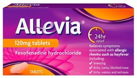 Allevia AntiHistamine Tablets 120mg - Pack of 7   - $4.01