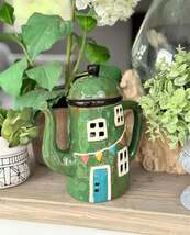 Green Ceramic Teapot Candle Holder - $907.85 MXN Green Ceramic Teapot Candle Holder - $907.85 MXN