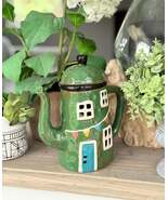 Green Ceramic Teapot Candle Holder - $48.95