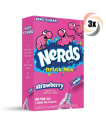 3x Packs Nerds Strawberry Flavor On The Go Drink Mix | 6 Singles Each | ... - £8.82 GBP