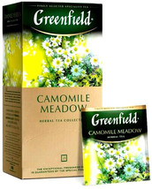 GREENFIELD CHAMOMILE MEADOW HERBAL 25 TEA BAGS - £4.43 GBP