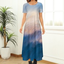 For ever Sky Blue a Line Dress | Sky Blue Bridesmaid Dress |Bohemian Summer Dres - £55.64 GBP+