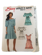 McCalls Sewing Pattern M6010 Dress Sash Mock Wrap Plus Size 18W-24W Uncut - £7.98 GBP