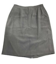 Chaus Womens Skirt Size 6 100% Silk Fully Lined Gray Pencil Straight Career - £14.83 GBP