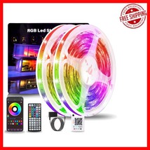 132ft RGB LED Strip Lights for Bedroom - Remote &amp; App Control, Music Sync - $334.79 MXN