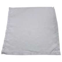 Vintage Hankie Linen White Handkerchief With Border Double Layer Dresser Scarf - £7.59 GBP