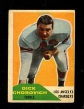 1960 Fleer #62 Dick Chorovich Vg La Chargers *X94258 - £2.12 GBP