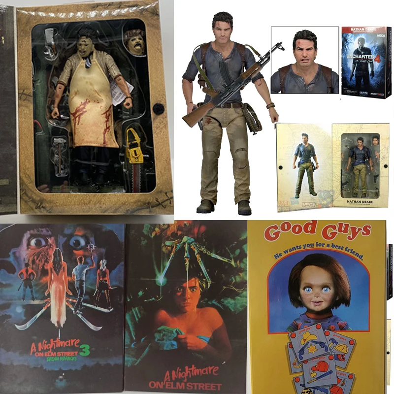 NECA Jason Freddy Krueger Voorhees Michael Myers Pennywise Uncharted Chucky - £27.88 GBP+