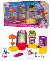 CUTE Winx Club Frutti Music Bar Playset &amp; Mini 3.75&quot; Bloom Doll &amp; Accessories - £39.30 GBP