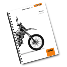 KTM 2021 - 350 EXC-F  - OWNERS MANUAL USER GUIDE - $24.88