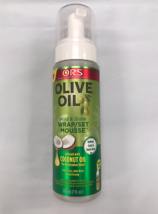 ORS OLIVE OIL HOLD &amp; SHINE WRAP/SET MOUSSE  infused w/ Coconut oil 7 fl ozI - $146.98 MXN