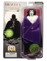 Dracula-Purple Lined Cape Glow in The Dark Horror 8&quot; Action Figure by MEGO - £15.78 GBP