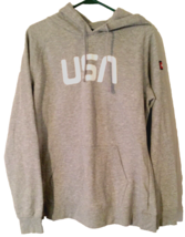 The North face hoodie size XL gray USA print across chest long sleeve - £12.63 GBP