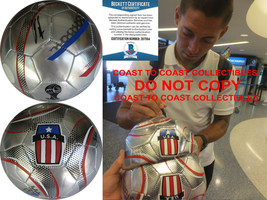 Clint Dempsey autographed World Cup USA soccer Ball exact proof Beckett COA - £116.28 GBP