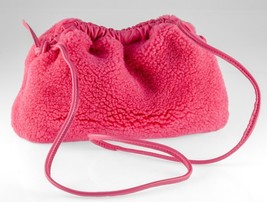 Mansur Gavriel Soft Candy Shearling Pink Mini Cloud Bag Women&#39;s Clutch P... - $247.50