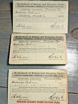 Brotherhood Of Railway Steamship Clerk Freight Handlers Membership Card ... - $34.69
