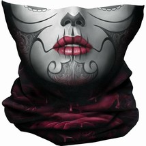 Spiral BLOOD ROSE Multifunctional Face Wraps Blood/Gothic/Roses/Ladies/Girl/Mask - £11.66 GBP