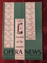 OPERA NEWS Magazine April 18 1955 Opera in Southern Italy Opera Films - £11.69 GBP