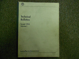 1993 VW Tecnico Bulletins Servizio Riparazione Negozio Manuale Volume 1 OEM Book - £34.56 GBP