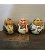 Vintage Roly Poly Tobacco Tins 1979-1980 Singer, Chef &amp; Butcher - $29.95