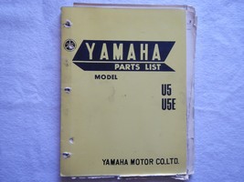 1967 1968 1969 Yamaha 50 U5 U5E Parts manual book list - $15.79