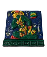 Vintage Lord Zac El Señor Zac Mayan Relief Art Freestanding Plaque - $730.51 MXN