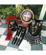 Medieval Spartan Armor Suit Set 18G Steel LARP Black Wearable Cosplay Bo... - £246.97 GBP