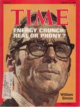 Time Magazine Canada 1974, Jan 21, Energy Crunch: Real or Phony, William Simon - £11.09 GBP