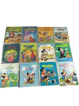Lot 12 Little Golden Books Mickey Mouse Disney Darkwing Duck Ephemera Vintage - £11.87 GBP