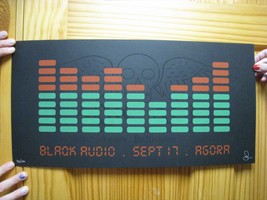 Blaqk Audio Affiche AFI Concert Sept 17 Agora Tête de Mort Ailes Son Barres - $126.37 CAD