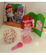 Dancin&#39; Strawberry Shortcake Doll Mirror Bar Hat Cape Tutu Tights Body S... - £43.15 GBP