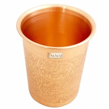 Set of 6 - Prisha India Craft ® Copper Cup Water Tumbler - Handmade Wate... - £42.14 GBP