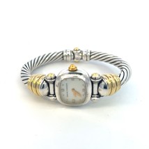 David Yurman Authentic Estate Mother of Pearl Watch 6&quot; 18k + Sil 20 mm DY422 - £1,009.11 GBP