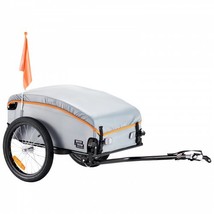 Bike Cargo Trailer, 100 lbs Load Capacity, Heavy-Duty Bicycle Wagon Cart, Fo... - £89.95 GBP