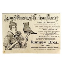 Rumsey Bros Ladies Boots 1894 Advertisement Victorian Footwear 6 ADBN1yy - $373.45 MXN
