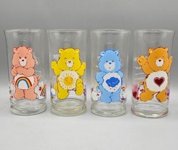 VINTAGE 1983 Care Bears Pizza Hut Drinking Glasses, Set of 4  - £55.84 GBP
