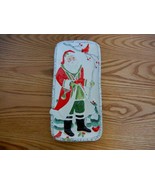 Fitz and Floyd 2012 &quot;Winterberry&quot; elongated tray Christmas Santa holiday... - $466.40 MXN